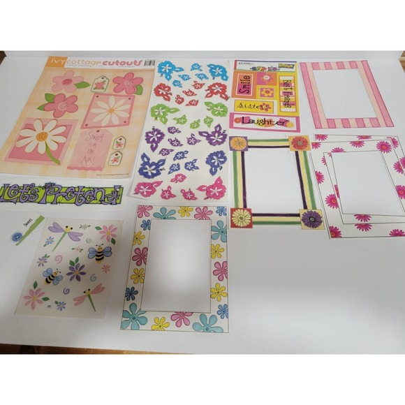 Scrapbooking Family Pages Lot Of 58 Pieces - Picture 1 of 7